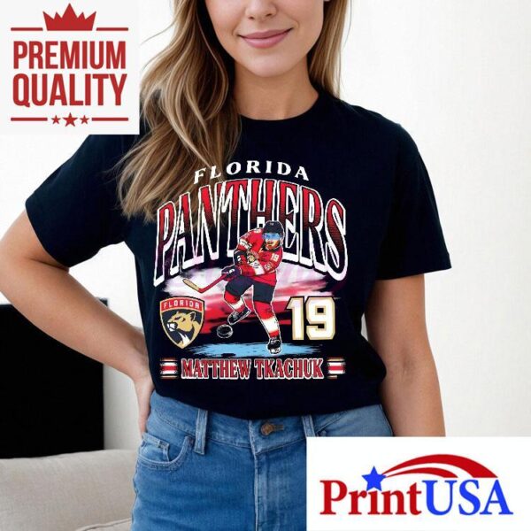 Florida Panthers Number 19 Matthew Tkachuk Hockey Player Shirt