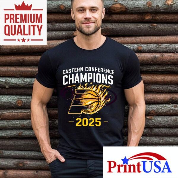 Indiana Pacers 2025 Eastern Conference Champions Basketball Clipart Shirt