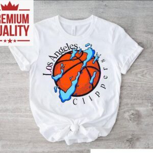 Los Angeles Clippers Water Splash Basketball Graphic Tshirt
