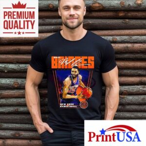 Mikal Bridges New York Knicks Basketball Player Premiere Tshirt