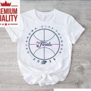 Oklahoma City Thunder Nba Finals Basketball Outline Logo Tshirt