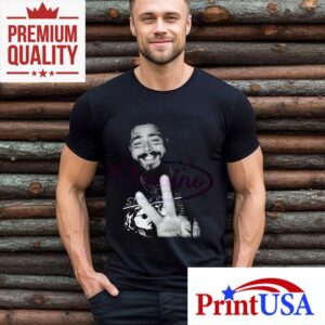 Post Malone Peace Sign Grunge Streetwear Music Artis Tshirt