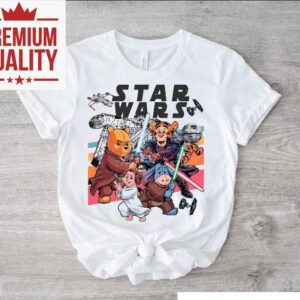 Retro Winnie The Pooh Be With You Star Galaxy Crossover Tshirt
