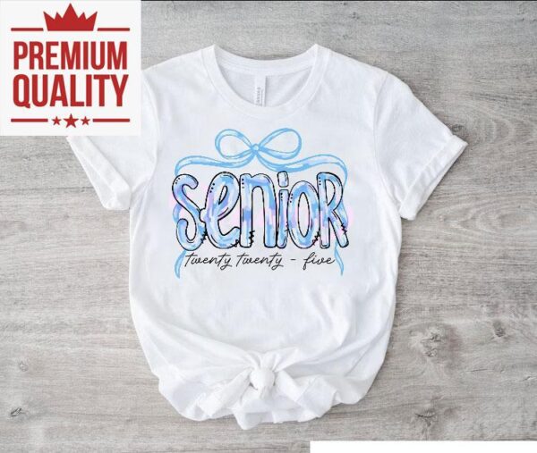Senior Coquette Class Of 2025 Graduation Shirt