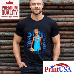 Shai Gilgeous Alexander Nba Mvp Cartoon Style Tshirt