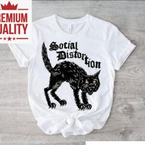 Social Distortion Black Kat Meow Tshirt
