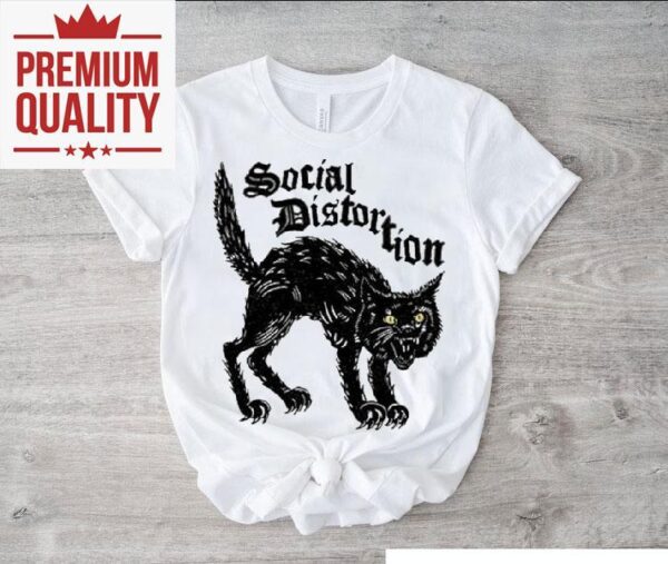 Social Distortion Black Kat Meow Shirt
