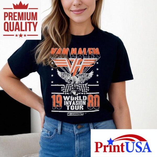 Van Halen 1980 World Invasion Tour Shirt