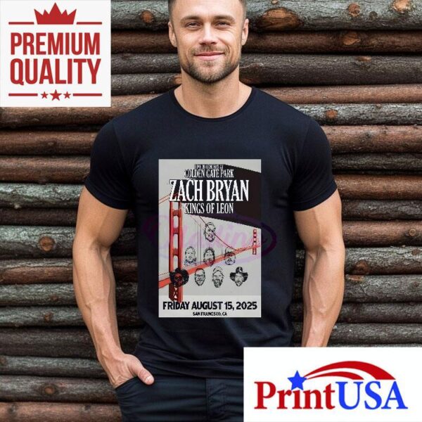 Zach Bryan Aug 15 2025 Golden Gate Park San Francisco Shirt